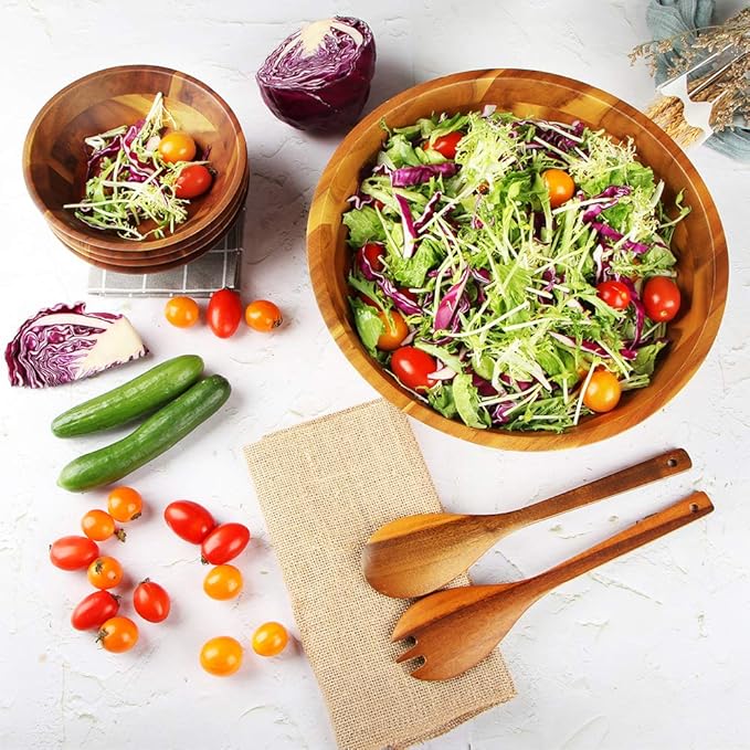 Aidea Wooden Salad Bowl