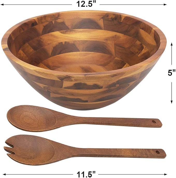 Aidea Wooden Salad Bowl