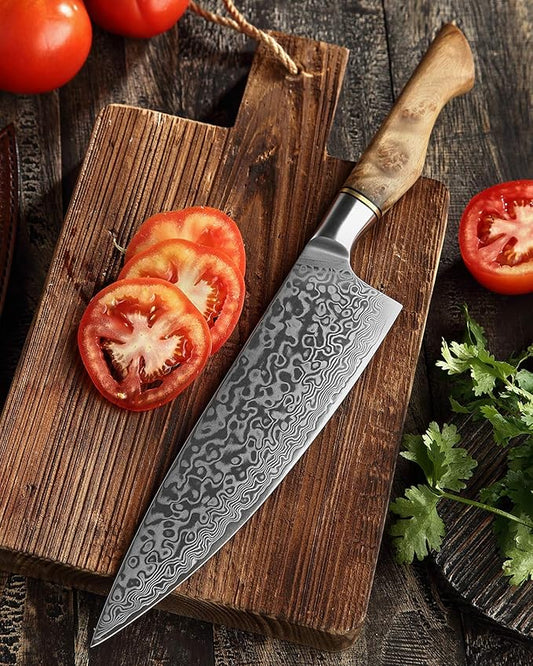 Hezhen Chef's Knife - Professional, 8.3 inch Damascus Steel