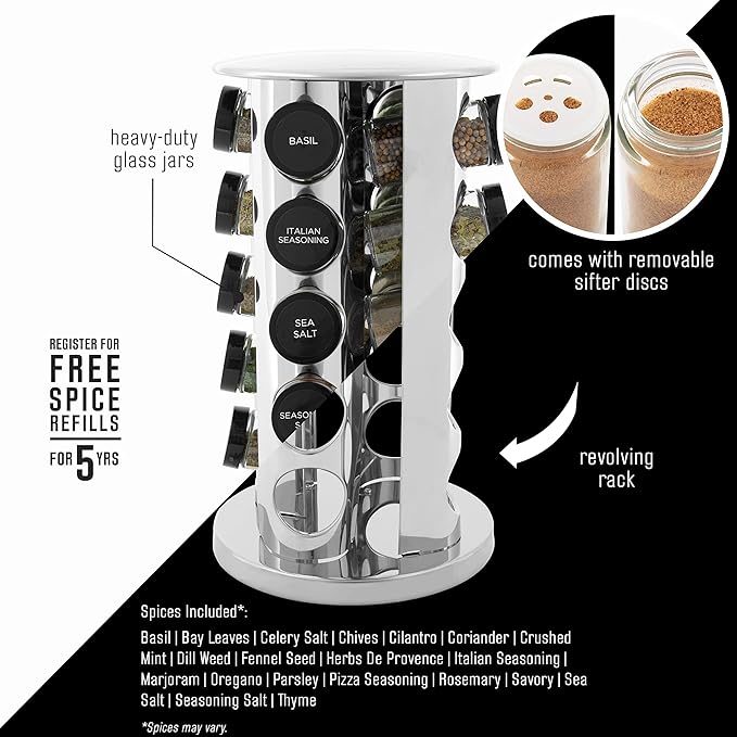 Kamenstein 20 Jar Spice Set