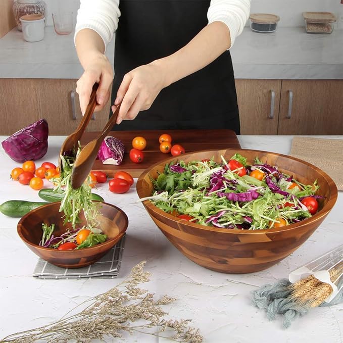 Aidea Wooden Salad Bowl - Thumbnail 5