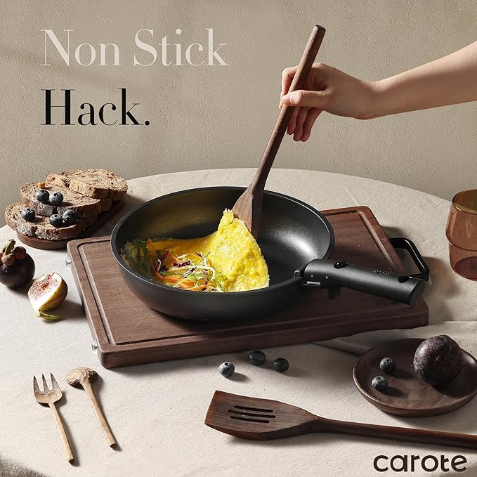 Carote Pots and Pans Set - 11pcs Granite Non-Stick
